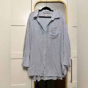 H&M Linen blend striped shirt